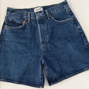 Agolde Blue Denim Shorts